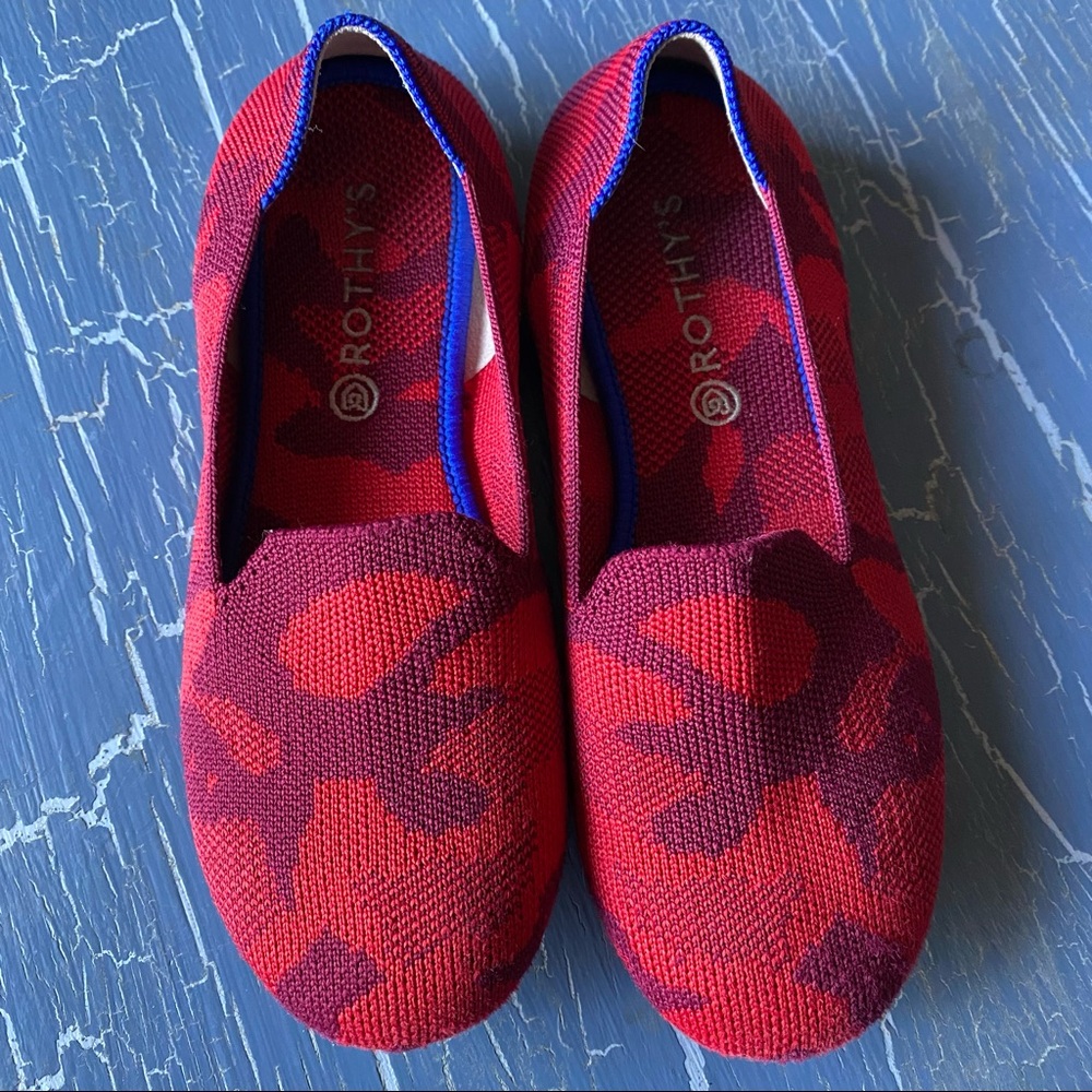 Rothy's Kids Shoes in Red and Blue